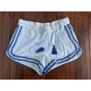 Women’s Vineyard Vines Nautical Striped Embroidered Lined Tassel Shorts Size XS